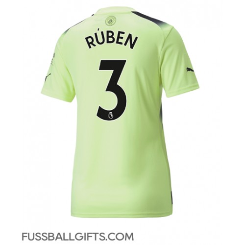 Manchester City Ruben Dias #3 Fußballbekleidung 3rd trikot Damen 2022-23 Kurzarm
